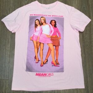 Mean Girls movie On Wednesdays we wear pink women’s short sleeve tee M